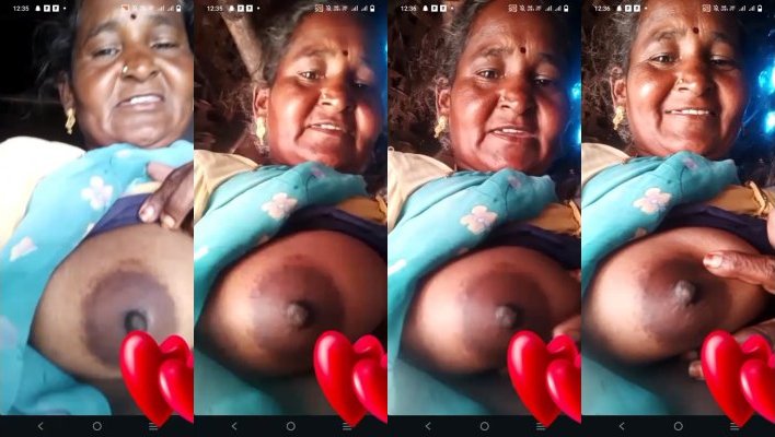 Desi Vlg Aunty Shows Boobs On VC