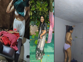 SPYING ON DESI MOM & SIS SECRETLY CAPTURED NUDE BY SON