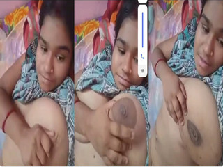 Desi Bhabhi Play With her Big Boobs