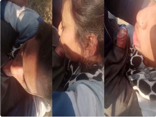 Sexy Desi GF OutDoor Sucking BF Dick